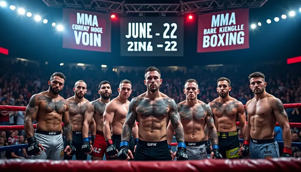 Estrellas anteriores de la UFC listas para subir al escenario en MMA y boxeo a puño limpio del 20 al 22 de junio