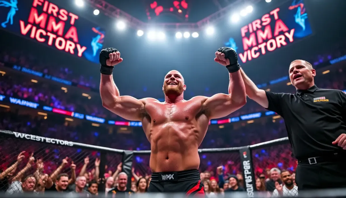 Ehemaliger WWE-Superstar triumphiert im ersten MMA-Kampf