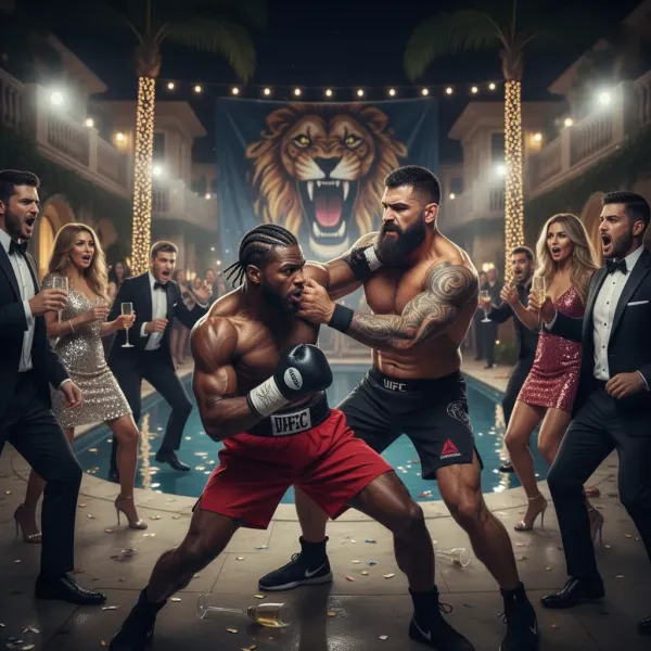 Zwischenfall auf Rampage Jacksons Party: Wie Influencer-Boxer Deen the Great mit UFC-Kämpfer Tiki Ghosn zusammenprallte