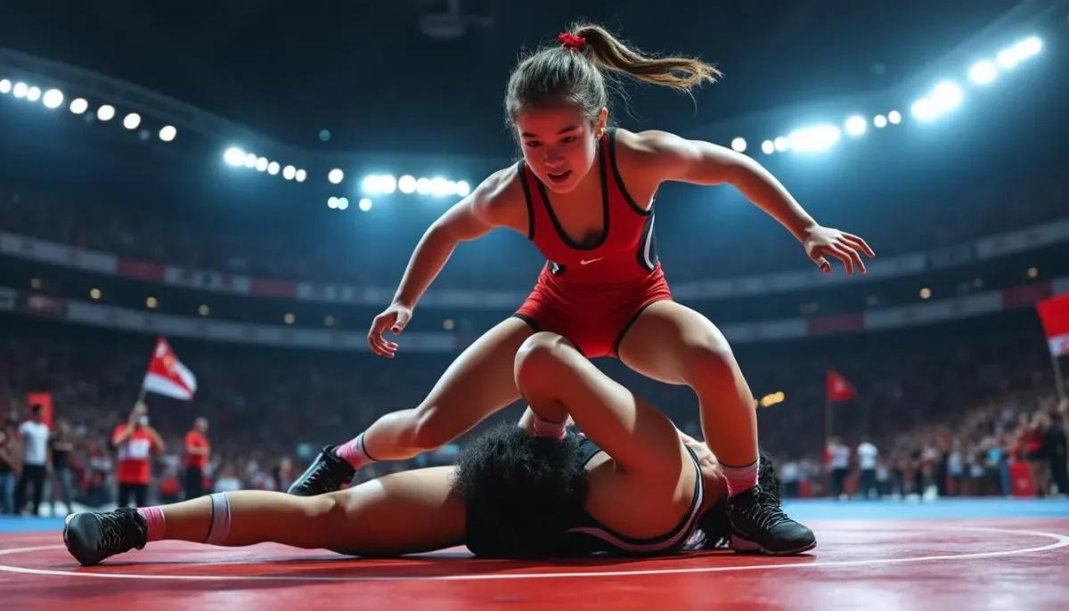 Frisson de minuit alors que la fille de Lesnar remporte le championnat NCAA avec un seul lancer