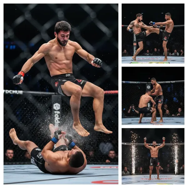 Resumen de la Semana de MMA: El Prospecto Gasanov Sorprende con Slam Espectacular, Finales Dominan Tarjetas Regionales