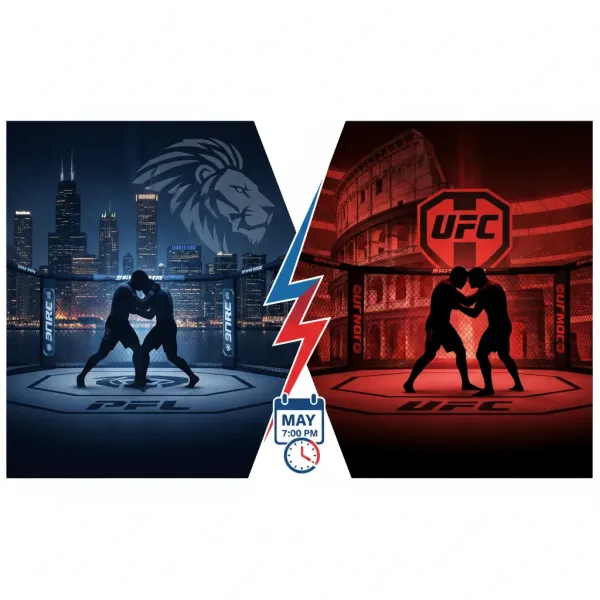 PFL Chicago vs UFC 327 : Deux grandes organisations MMA s'affrontent le même soir