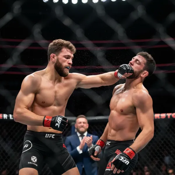 Strickland's Brutal Knockout Victory at UFC Houston: McGregor Praises Champion in Waiting