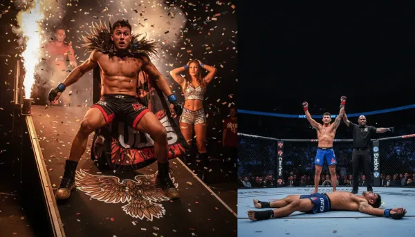 MMA Fighter's Spectacular Entrance Mishap Precedes Brutal First-Round Knockout Loss