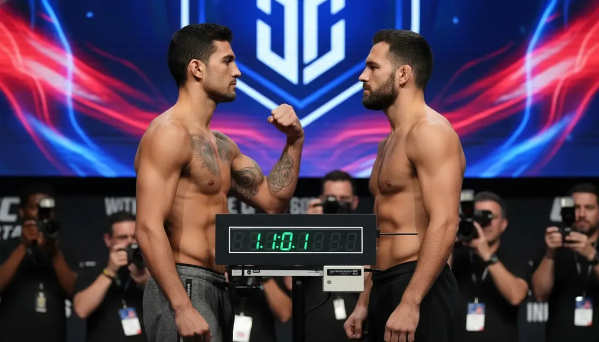 Pesée de l'UFC Winnipeg terminée : tous les combattants passent la balance, le combat Vologdin-Castaneda passe en poids convenu