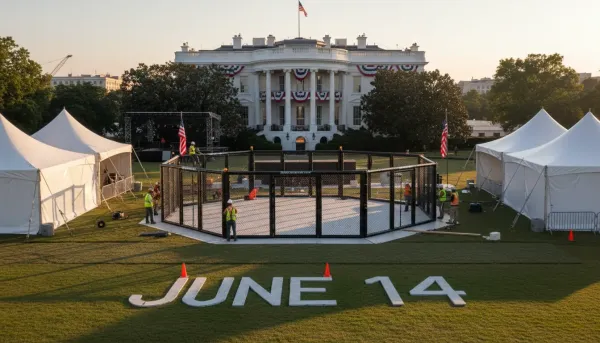UFC White House Event: Baubeginn für historische Meisterschaftsfeier am 14. Juni